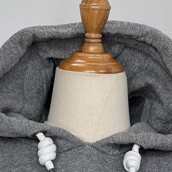 Superdry Heather Gray Hoodie Oversized - Picture 3 of 3